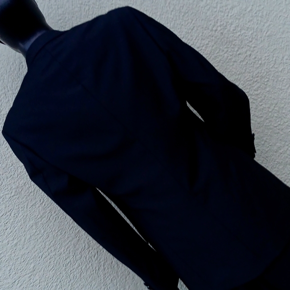 (TUX) DANIEL GRAY BLACK NOTCH LAPEL TUXEDO JACKET - Picture 16 of 17